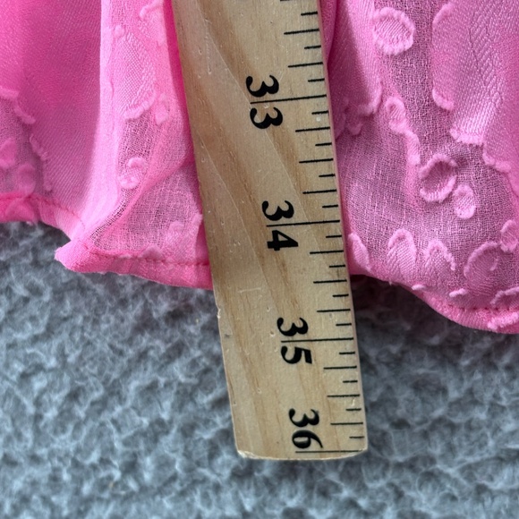 Lilly Pulitzer Shenzi Cover-Up Rousseau Pink Tangerine Dream Poly Clip Jacquard - Picture 8 of 15